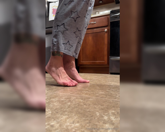 SoleMate91 aka solemate91 OnlyFans - My exhibitionism fantasy… Your hidden camera watching my feet while I work in my kitchen