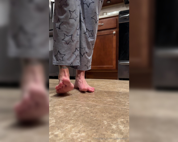 SoleMate91 aka solemate91 OnlyFans - My exhibitionism fantasy… Your hidden camera watching my feet while I work in my kitchen