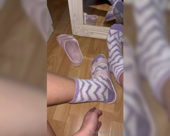 Miss Emma Rose aka emmaemmarose OnlyFans - Cleaning the house in bed socks = the most sweatiest feet ever