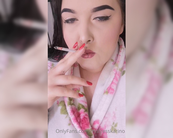 Mistress_Karino aka mistresskarino OnlyFans - Smoking non stop