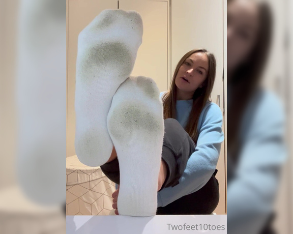 Miss Emma Rose aka emmaemmarose OnlyFans - Well worn white ankle socks day 3