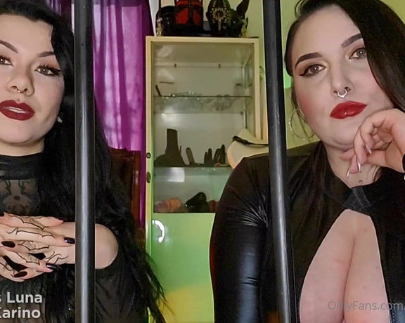 Mistress_Karino aka mistresskarino OnlyFans - We locked you in our cage, to get out of it you have to complete several