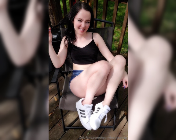 TheTinyFeetTreat VIP aka thetinyfeettreatvip OnlyFans - Cum In My ADIDAS  I know how much you love my feet fresh from sneakers