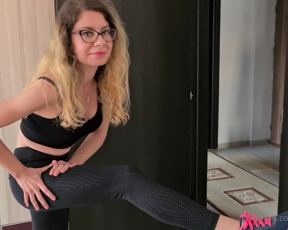 Miruna Fit Girl aka mirunafitgirl OnlyFans - Me as a Fitness Girl doing some streching exercises and being filmed from different angles