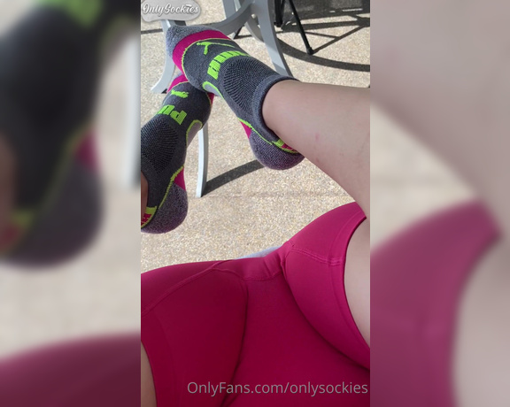 OnlySockies aka onlysockies OnlyFans - Sock worship and wet yoga pants