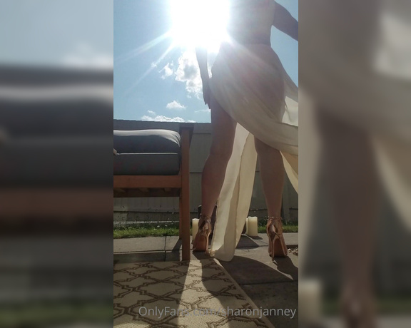 Sharon Janney aka sharonjanney OnlyFans - Feel the heatits getting hot,bare legs and high heel sandals Dont forget to message me for