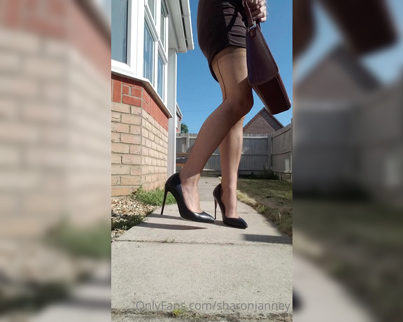 Sharon Janney aka sharonjanney OnlyFans - Fully fashioned stockings in the sun,no bra, Dont forget to message me for my more explicit