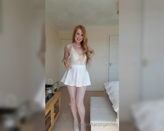 Sharon Janney aka sharonjanney OnlyFans - All in white and crotchless pantyhose for you Dont forget to message me for custom videos