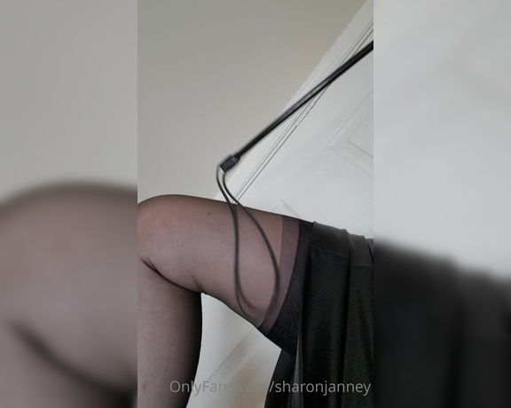 Sharon Janney aka sharonjanney OnlyFans - Black leather skirt,black fully fashioned stockings and sexy black heels,feels so good,dont forget to message