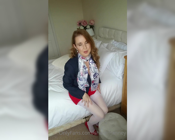 Sharon Janney aka sharonjanney OnlyFans - Red ,white and ,blue,pantyhose and stockings just for you Dont forget to message me for custom