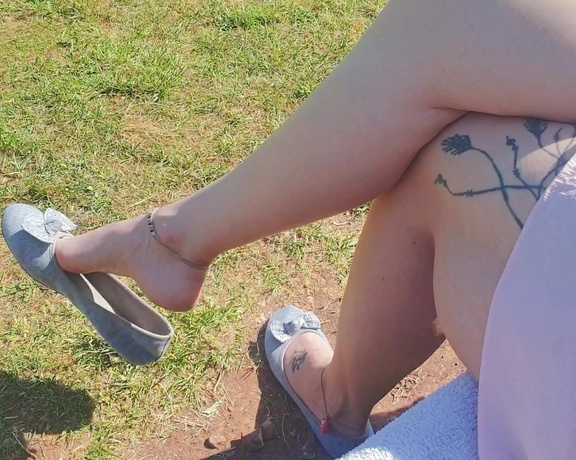 GreatBritishFeet aka solecatcher OnlyFans - Public flats dangling in the sunshine to get her fans hot under the collar