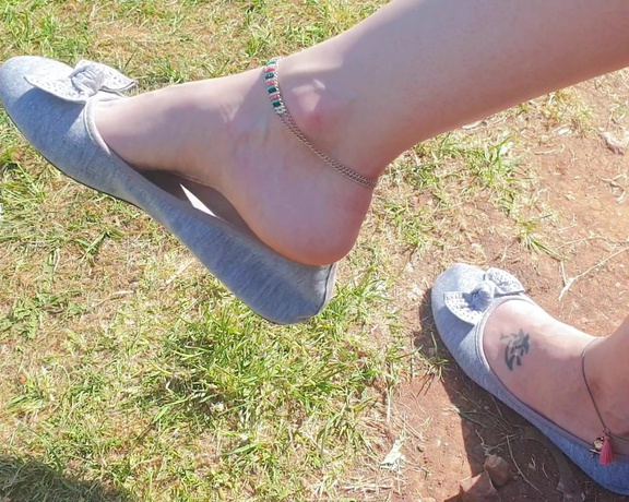 GreatBritishFeet aka solecatcher OnlyFans - Public flats dangling in the sunshine to get her fans hot under the collar