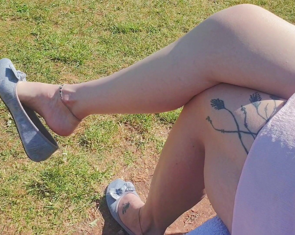 GreatBritishFeet aka solecatcher OnlyFans - Public flats dangling in the sunshine to get her fans hot under the collar