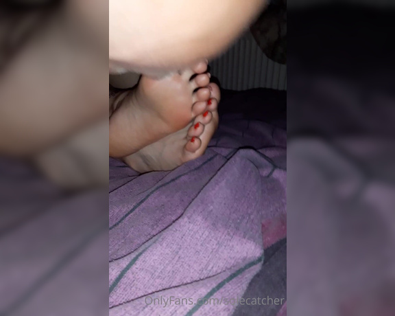 GreatBritishFeet aka solecatcher OnlyFans - She was teasing in bed with her sexy long legs and hot feet on show,