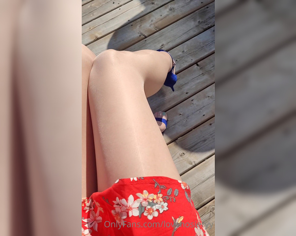 Nylontastica aka nylontastica OnlyFans - Beautiful weather today! Love how the sun shines on my CdRs  I have company today