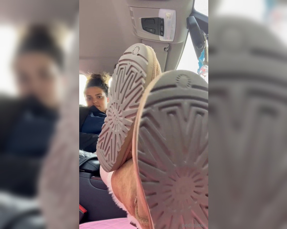 PediqueenSoles aka pediqueensoles OnlyFans - Car feet series vol 2) What you smelling first my feet or my boots