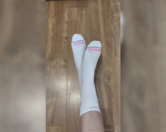 Vicki Kicks aka vickikicks OnlyFans - I was in the store, saw these white socks and thought they would look cool against