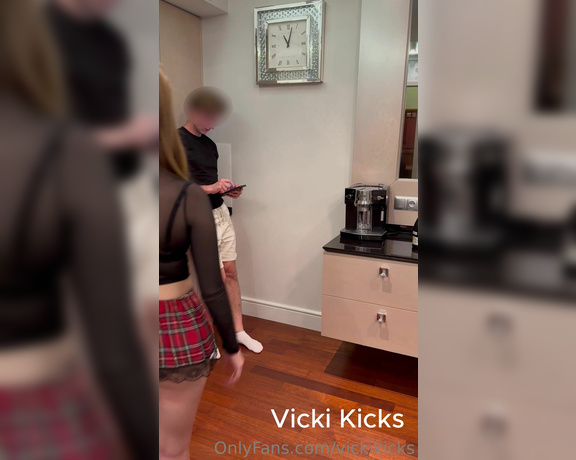 Vicki Kicks aka vickikicks OnlyFans - When the glass is too high for me I need a new stool, because this