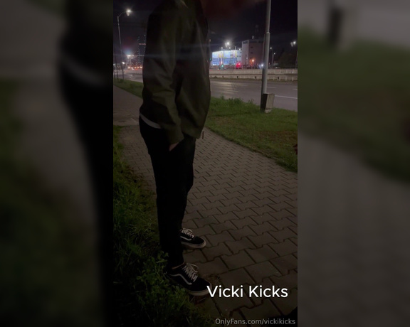 Vicki Kicks aka vickikicks OnlyFans - Public kicking in the balls