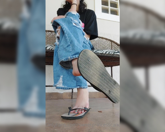 SweetPrincessCandy aka sweetprincesscandy OnlyFans - Playing with my flipflops in two speeds cause I think it looks fun speed