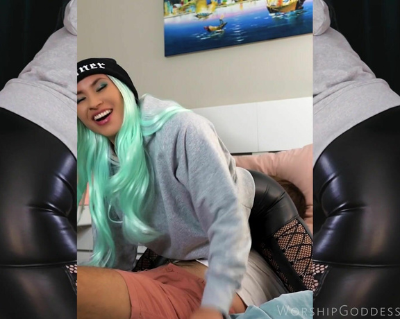 Goddess Mercy aka funaussiefilms OnlyFans - I love the way your face just disappears into my ass in these leather pants