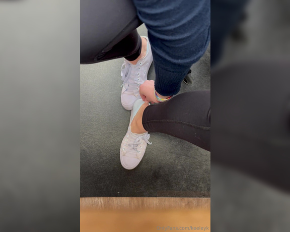 Keeley Kennedy aka keeleyk OnlyFans - Omg these socks and these shoes are getting SO sweaty Like and comment if you