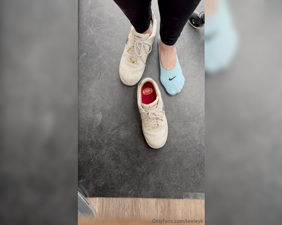 Keeley Kennedy aka keeleyk OnlyFans - These shoes and socks are so sweaty and smelly at work today omg!