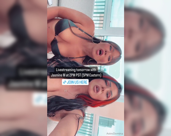 Astrodomina aka astrodomina OnlyFans - I’m Livestreaming tomorrow with Jasmine Mendez at 2PM PST 5PM Eastern time) — get ready for