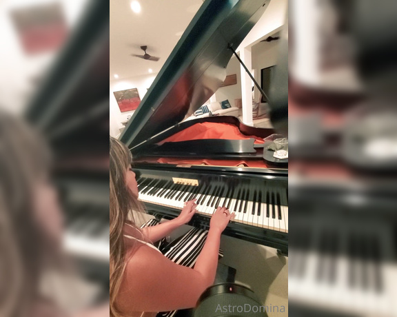 Astrodomina aka astrodomina OnlyFans - I want a mini grand piano for my birthday next year! Just doing a practice sesh
