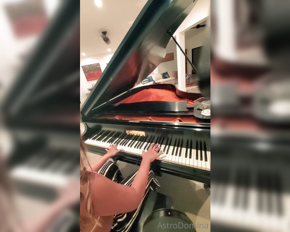 Astrodomina aka astrodomina OnlyFans - I want a mini grand piano for my birthday next year! Just doing a practice sesh