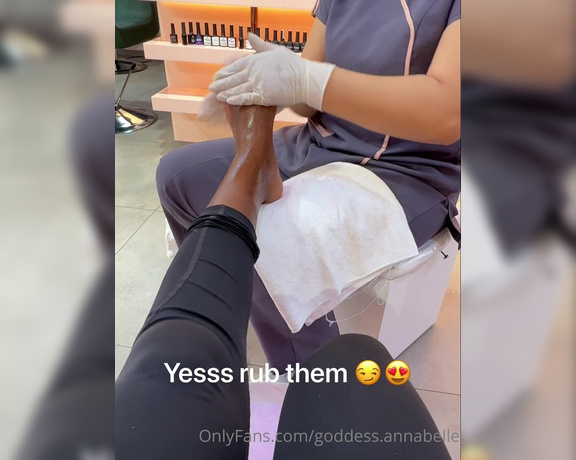 Goddess Annabelle aka goddess.annabelle OnlyFans - A day at the nail salon Thank you to my bitch for supporting this week