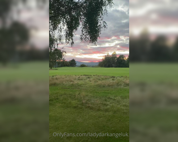 Lady Dark Angel aka Ladydarkangeluk Onlyfans - Gorgeous sky’s on the walk this evening