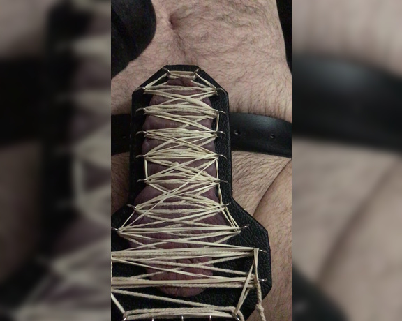 Lady Dark Angel aka Ladydarkangeluk Onlyfans - Teasing the cock while being tightly tied down