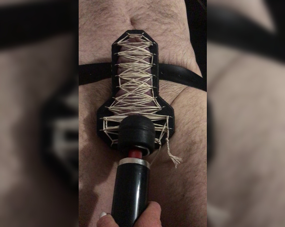 Lady Dark Angel aka Ladydarkangeluk Onlyfans - Teasing the cock while being tightly tied down