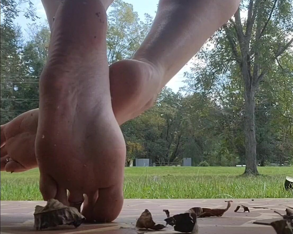 Megan Fletcher aka sweetsoleprincess OnlyFans - Outside enjoying this weather while youre below me getting a great view of my perfect soles