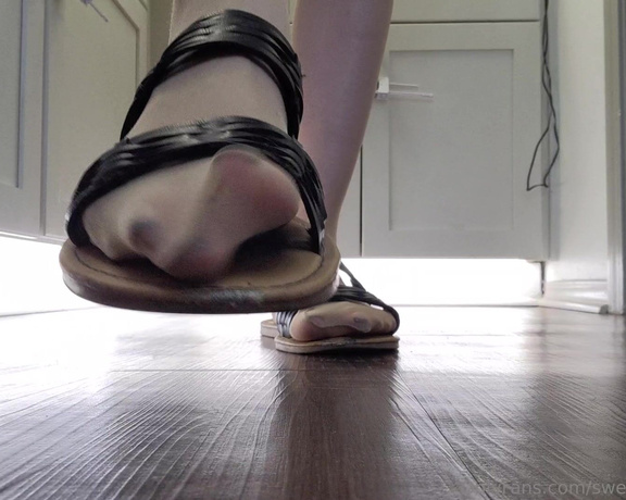 Megan Fletcher aka sweetsoleprincess OnlyFans - Teasing with my sandals and nylons One size does not fit all By the end