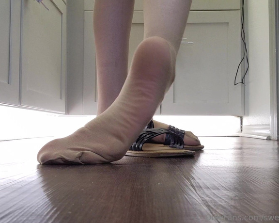 Megan Fletcher aka sweetsoleprincess OnlyFans - Teasing with my sandals and nylons One size does not fit all By the end