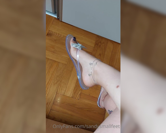 Mica Sandy aka sandysmallfeet OnlyFans - I love watching you getting so excited when Im dangling my clear flip flops