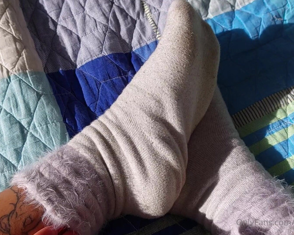 Mica Sandy aka sandysmallfeet OnlyFans - This dirty socks are disgusting, take them off and put some lotion on my feet,you know