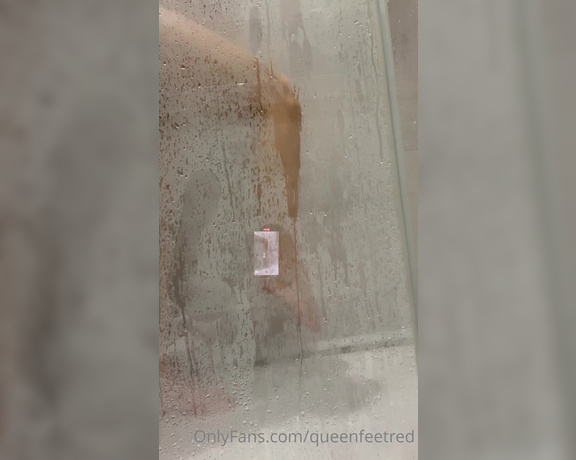 Queenfeetred aka queenfeetred OnlyFans - Hot shower