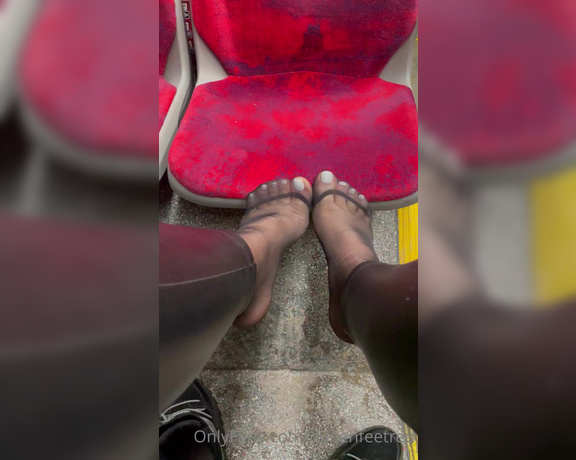 Queenfeetred aka queenfeetred OnlyFans - Relax in bus