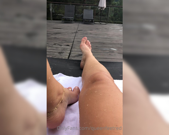 Queenfeetred aka queenfeetred OnlyFans - After tired day I love relax like that