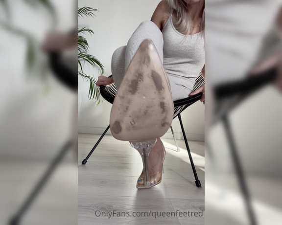 Queenfeetred aka queenfeetred OnlyFans - I havent worn heels for a long time…