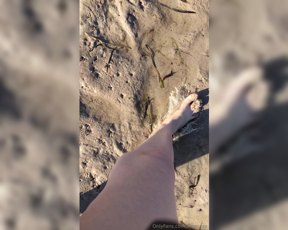 XXSmiley aka xxsmiley OnlyFans - My feet sinking into wet sand