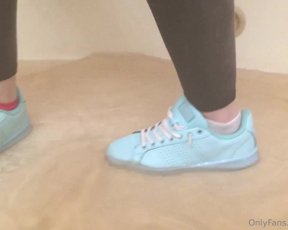 XXSmiley aka xxsmiley OnlyFans - Squishy Blue Adidas in the bath