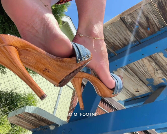 Mimi Footnip - Mimi Footnip - Dangling In Kiara High Heel Mules (Сlips4sale)