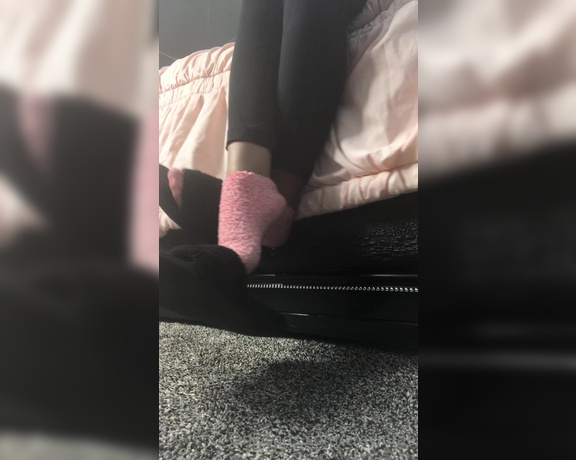 CravinTae aka cravintae OnlyFans - Sock Play! still have these fuzzy socks dump the glock show me it WORK