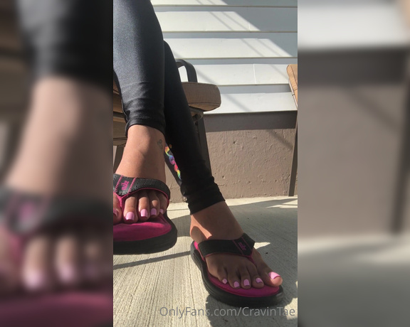 CravinTae aka cravintae OnlyFans - Outside pink toes With the sun