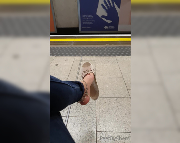 FeetBySherri aka feetbysherri OnlyFans - Train tease