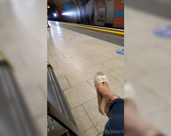 FeetBySherri aka feetbysherri OnlyFans - Train tease